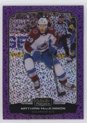 2022-23 O-Pee-Chee Platinum Violet Pixels 115/299 Nathan MacKinnon #17 1oc2