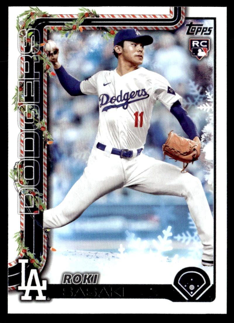 2025 Topps Holiday #H23 Roki Sasaki Los Angeles Dodgers Rookie | eBay