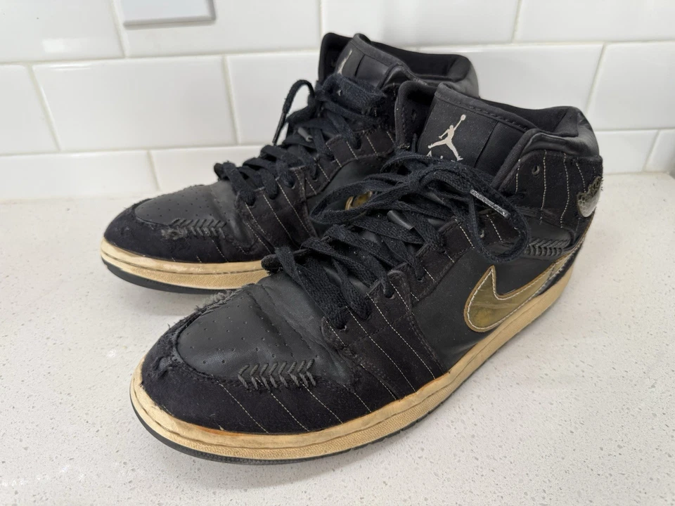 Nike Air Jordan 1 Retro Barons Away (2008) 325514-012 Talla 10 Foto 2 de 4