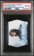 2025 Rittenhouse Game Of Thrones Autograph Peter Dinklage /24 PSA 8 Dragonglass
