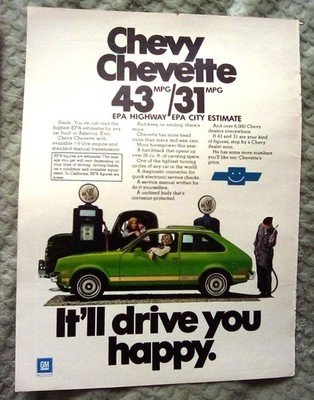 1977 Chevrolet Chevette Print Ad