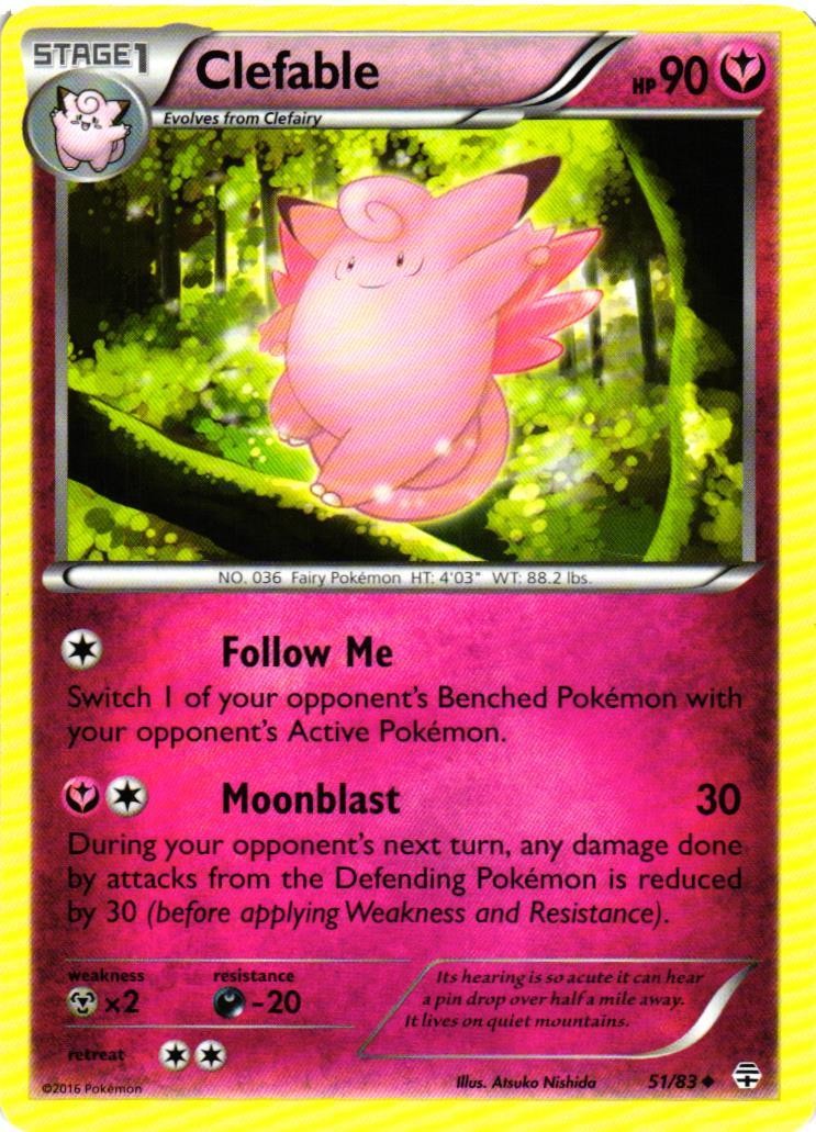 Clefable Uncommon Generations 51/83 LP