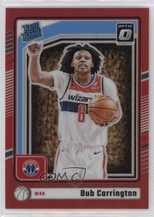 2024-25 Panini Donruss Optic Rated Rookie Red Prizm /99 Bub Carrington #273