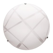 DARIO LAMPADA PLAFONIERA DA SOFFITTO E27 1 LUCE 30CM BIANCA