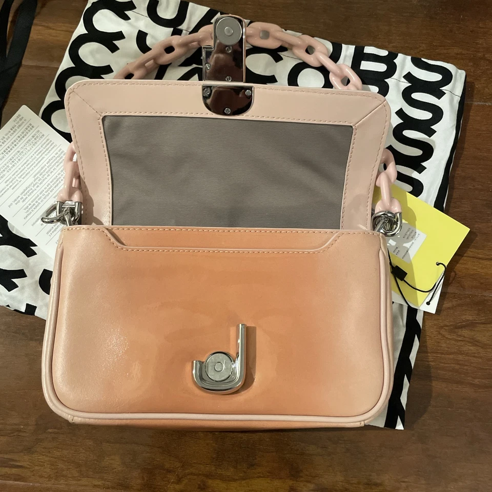 Bolso de Hombro Marc Jacobs J Marc NUEVO Cuero Rosa Sombreado Bandolera Bolso sin asas Foto 2 de 4