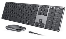 Wireless Bluetooth Keyboard and Mouse Combo USB Dual BT SKM64-3 Multi-Devic...