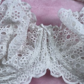 Victoria's Secret Dream Angels White Eyelet Unlined Uplift Sling Bra 34B NWT