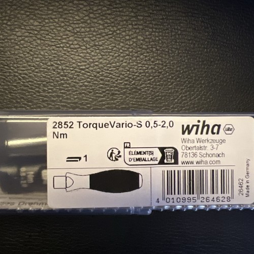 26462 Wiha TorqueVario-S 2852 Drehmomentschraubendreher ~D~ - Afbeelding 6 van 6