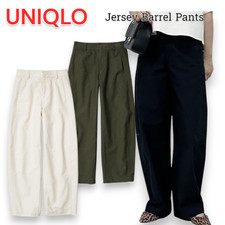 UNIQLO Jersey barrel leg pants 483722 wide XS-3XL Women's Japan New