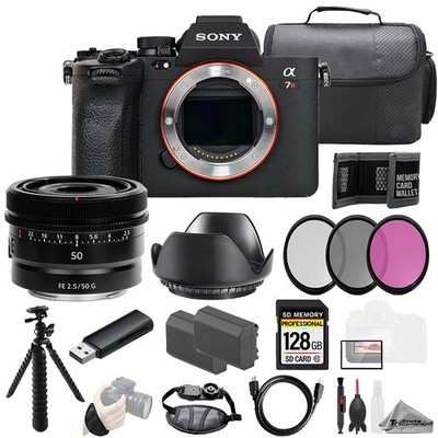 Sony a7R V + Sony FE 50mm f/2.5 G Lens 128GB + Ext Bat+ 3 PC Filter- Kit