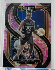Saniya Rivers 2025 Panini Select WNBA #132 Pink Camo Prizm RC /175 Connecticut