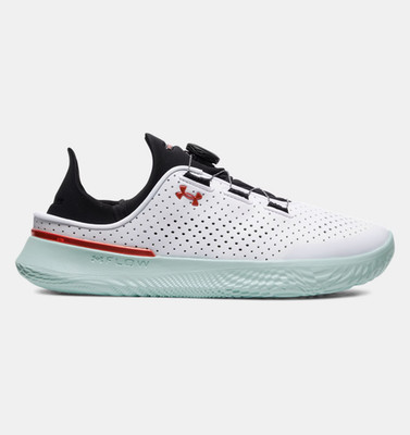 UNDER ARMOUR Neu mit Karton Herren Sneaker SLIPSPEED SYN 3027049-126 Weiß Blau UK 9 / 44