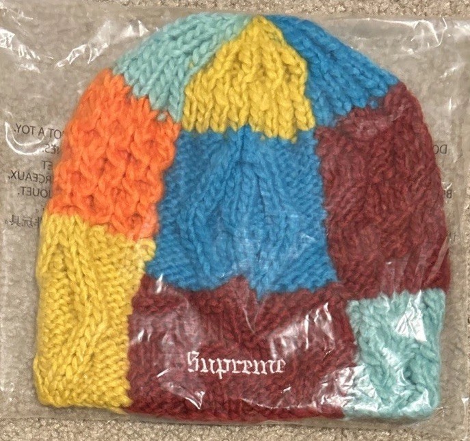 NWT Block Knit Beanie SS25 OS Multi Color Free Shipping