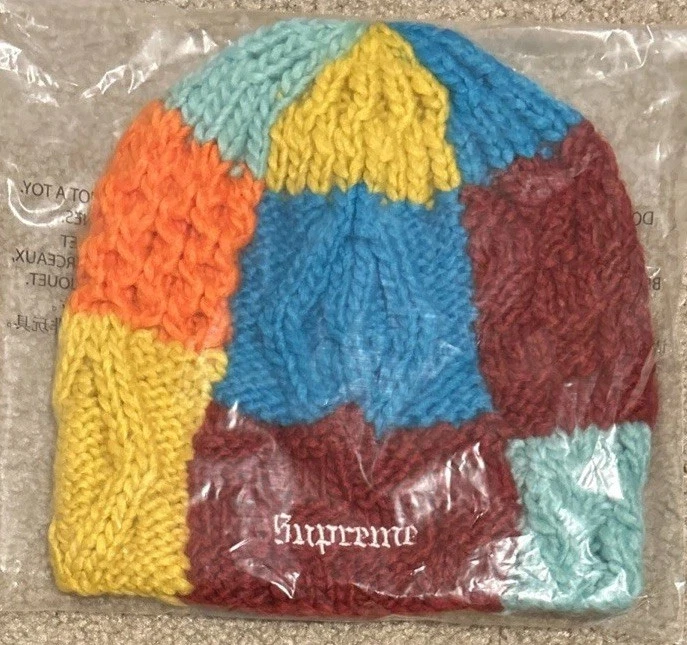 Bonnet tricot bloc SS25 OS multicolore neuf avec étiquette LIVRAISON GRATUITE !