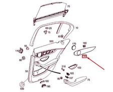 Mercedes-Benz C W205 Heck rechter T&uuml;rforming A2057300222 Neue Echtheit