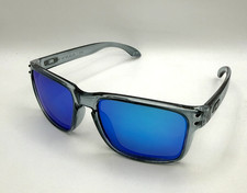 Oakley Holbrook OO9244 Grey Smoke Frame Polarized Sapphire Lens Sunglasses 56mm