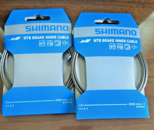 Two 2 Pack Shimano MTB Brake Inner Cables SUS Stainless 1.6mm x 2050mm