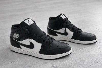 Nike Air Jordan 1 Mid Black Off Noir White Men's 10.5 DQ8426-010