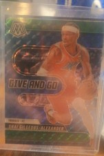 24-25 Panini Mosaic - Give and Go Shai Gilgeous-Alexander #2 Green Mosaic Prizm