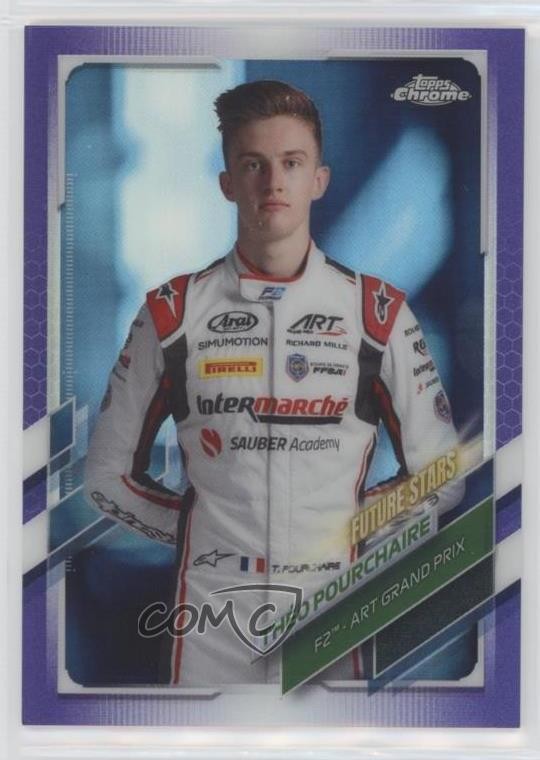 2021 Topps Chrome Formula 1 Purple Refractor /399 Theo Pourchaire Théo #78 7s2