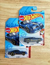 Pair Hot Wheels Muscle Mania Hot Birds 1977 Pontiac Firebird Trans-Am W/ T-Tops