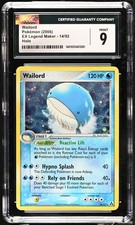 CGC 9 Wailord Holo EX Legend Maker 14/92 Pokemon 2006 MINT on eBay