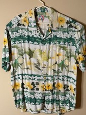Jams World Vintage Button Up Aloha Shirt Men  s XL Rayon