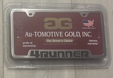 Toyota 4 Runner Silver License Plate Frame Stainless Steel Au-tomotive