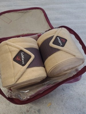 LeMieux Luxus Stallbandagen, Forest Caramel/ Hellbraun, 2er Set. (Ref:167B)