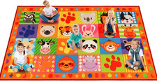 Classroom Rugs,Classroom Rug for Elementary,School Learning Seat Area Rug,Non-Sl