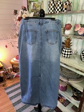 Vintage EST. 1946 Denim Women Denim Skirt Size 4 Boho