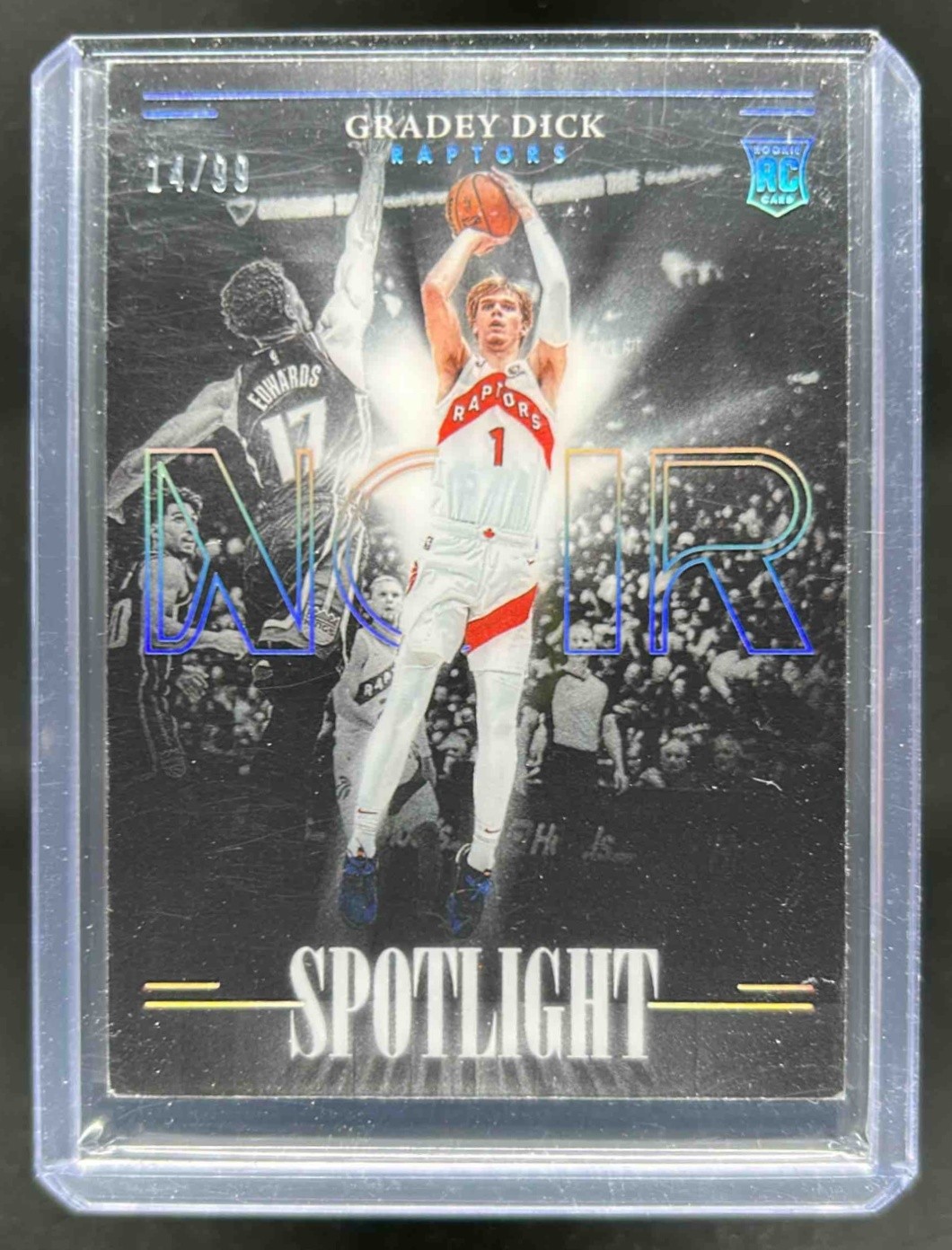 2023-24 Noir Gradey Dick Spotlight Rookie RC Rookie #14/99 Raptors