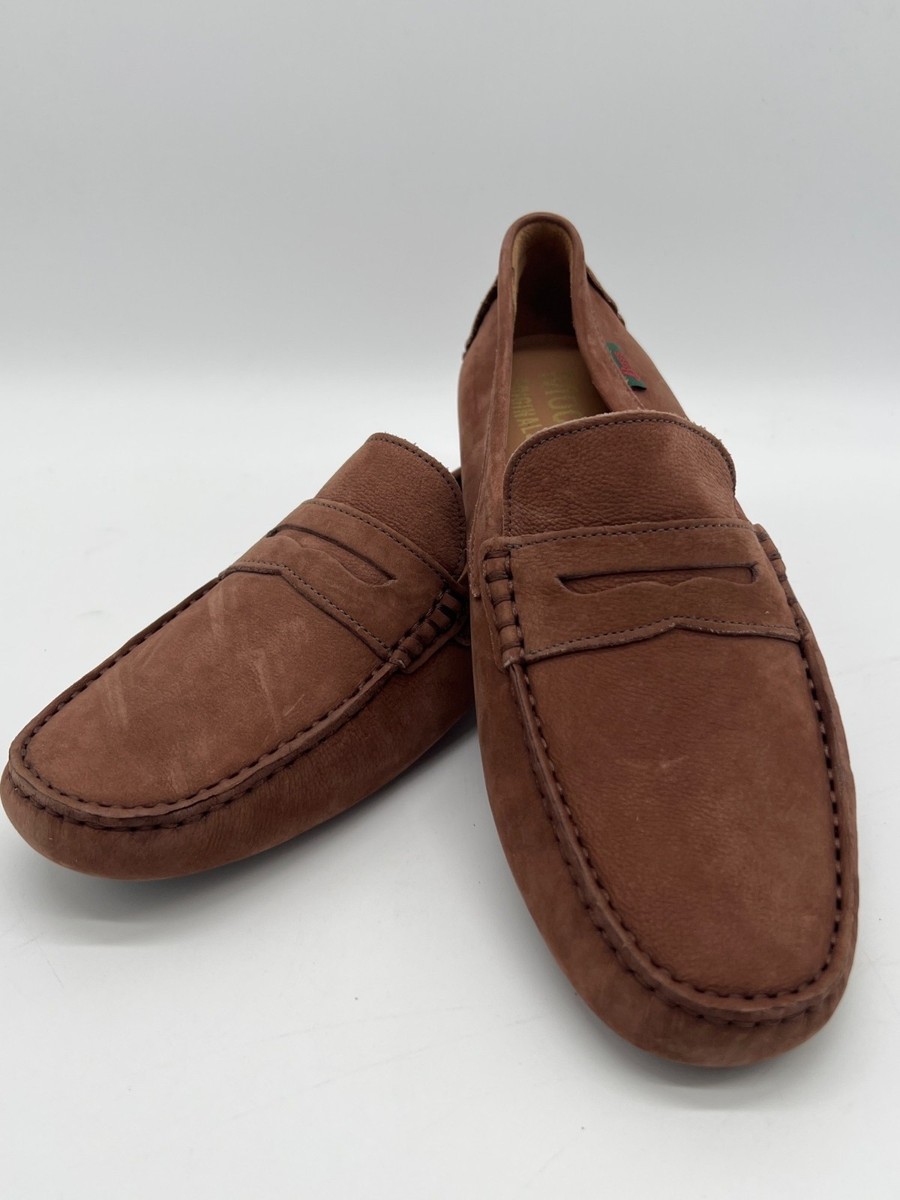 G.H. Bass Mens Brown Leather Loafers Penny Moccasin Style  display picture 2