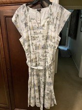 Talbots-/New w/ Tags/16/French Riviera Light Dress w/ wrap around waist tie/