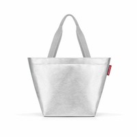 Reisenthel Shopper M Einkaufstasche Tragetasche Tasche Silver Crackle 15 L