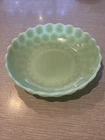 Vintage Jadeite Bubble Bowl 8.5 Inches Green Milk Glass Jadite Anchor Hocking