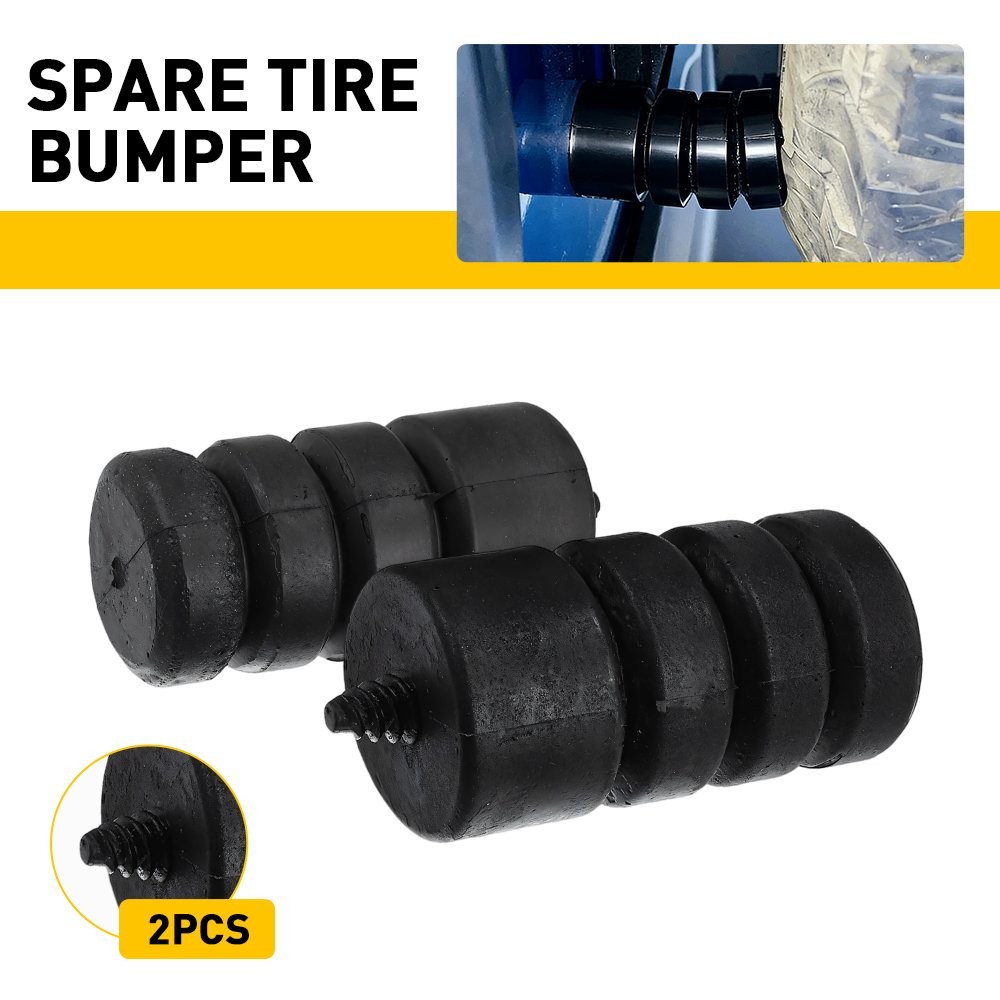 Pack (2) Tailgate Spare Tire Bumper Stop for Jeep Wrangler JL 2018-2023 thumbnail 11