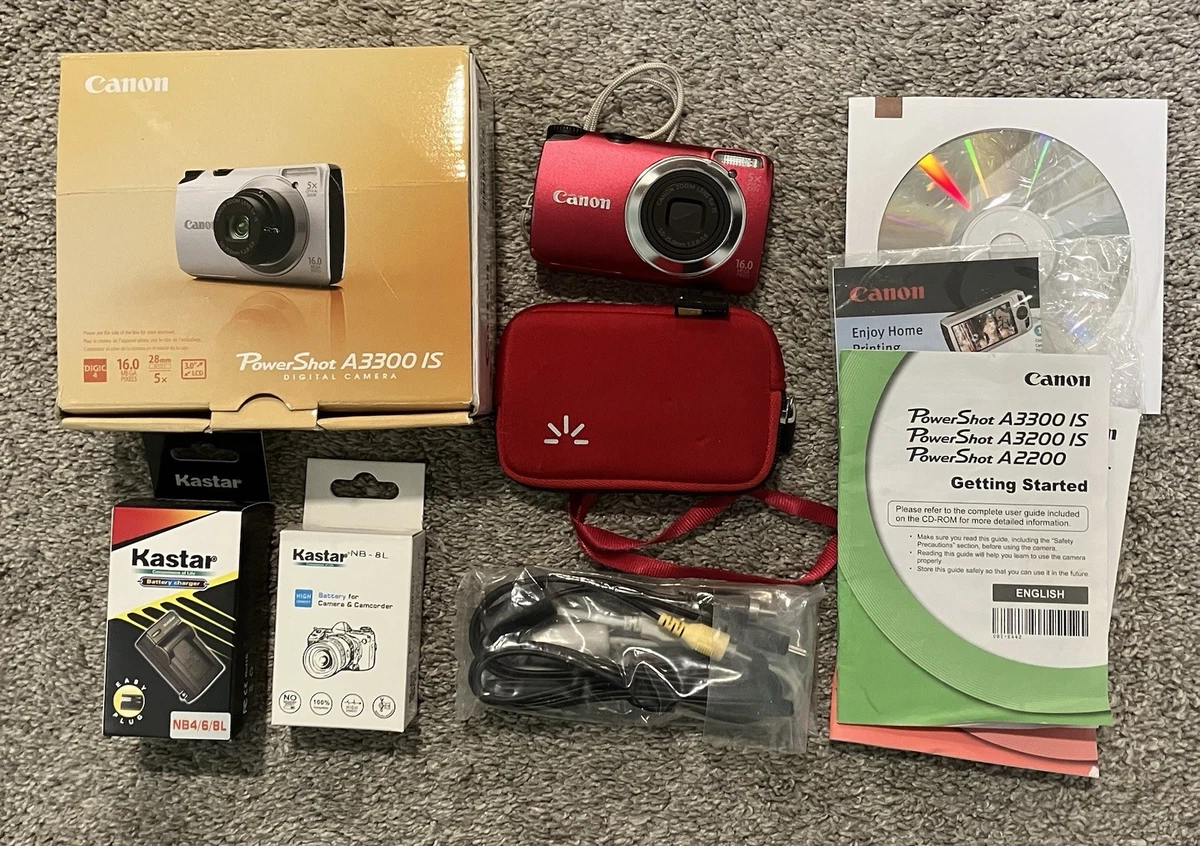 Canon Power Shot A3300IS PINK ピンク 箱 説明書 Canon PowerShot A3300is IS❤️. Condition: 9.5/10. In box with all