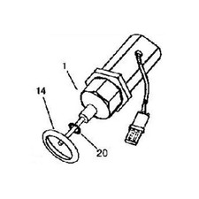 Attuatore elettrogeno inversione nuovo adatto a John Deere 315C 482C 310C 210C AT101493