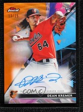 2021 Topps Finest Orange Wave Refractor 13/25 Dean Kremer #FA-DK Auto 06z2
