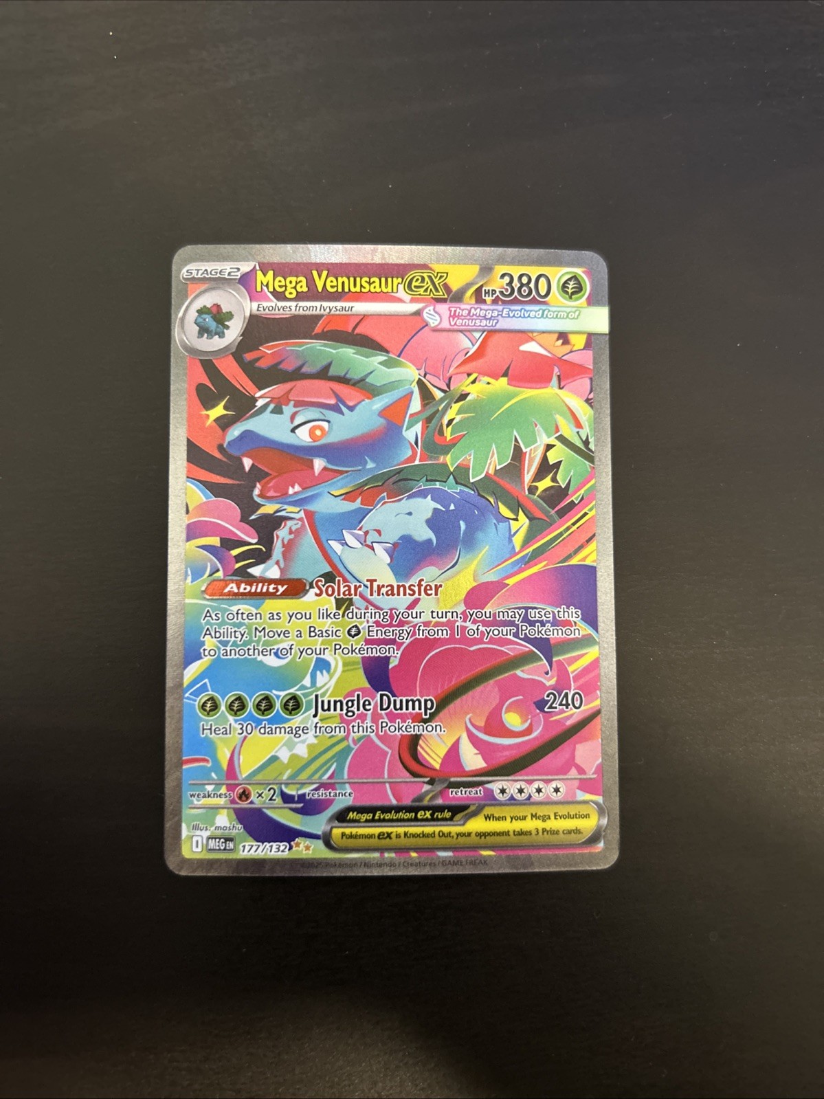 Mega Venusaur ex 177/132 Special Illustration Rare Mega Evolution Pokemon NM/LP