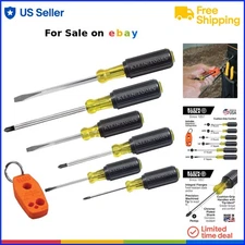 Screwdriver Set Chrome-Plated Tips Magnetizer Demagnetizer Home Auto Repair