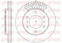 Remsa 2X Bremsscheibe Vorne Ø290Mm BelüFtet FüR Mitsubishi Pajero IV V80 V90