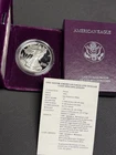 1991-S GEM PROOF American Silver Eagle Dollar w/ Box + CoA ASE $1 bullion 1 oz