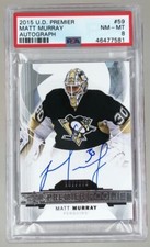 2015 UD PREMIER MATT MURRAY ROOKIE AUTO /399 #59 PSA 8