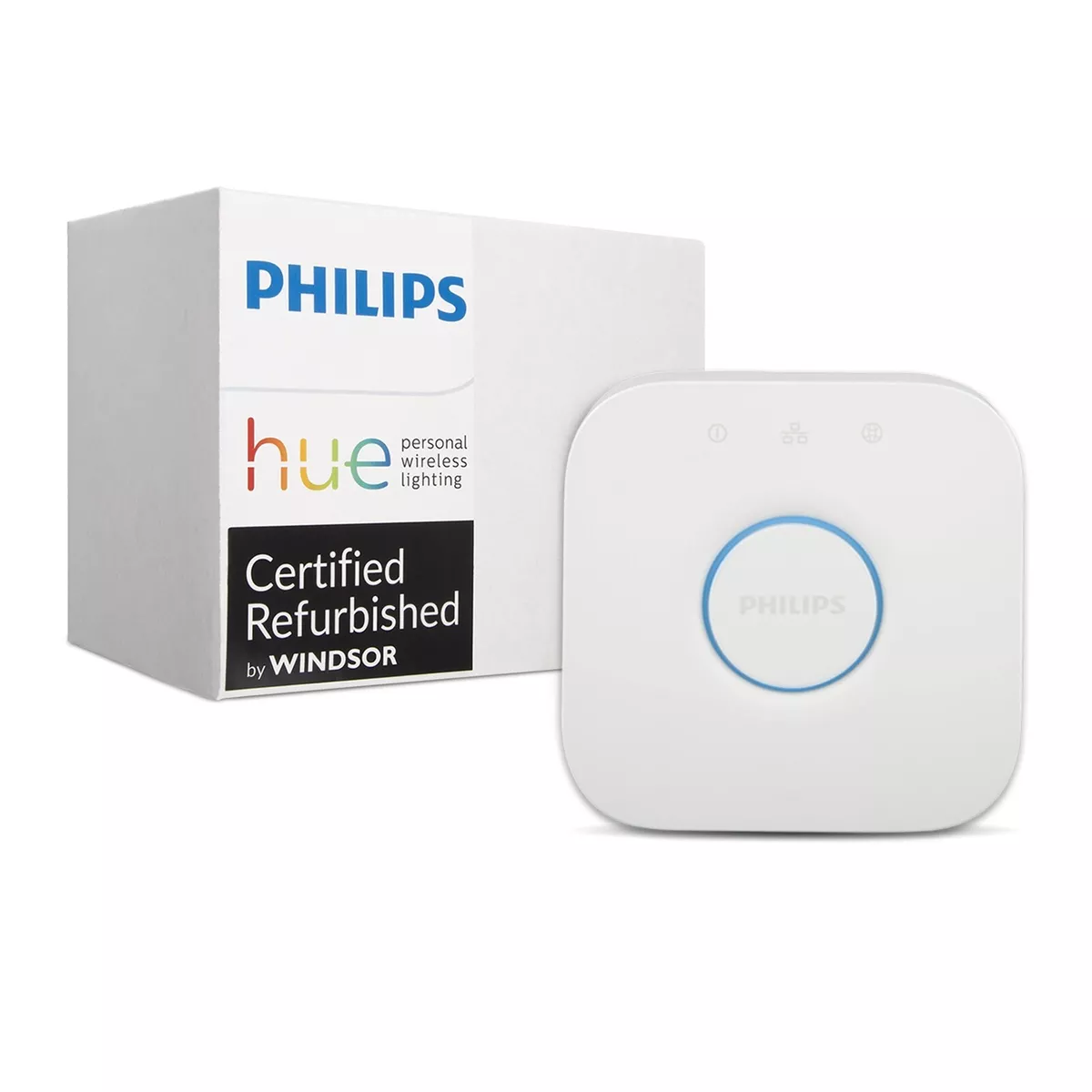 Philips 458471 Hue Smart Bridge (Compatible with  Alexa, Apple  HomeKit and Google Assistant), White Ambiance 