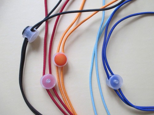 Paquete de 10: cordones elásticos multicolores de 14" con clips en extremos para identificaciones, llaves, etc. - Imagen 6 de 9