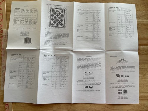 Sally Schneider Quilts CRISS CROSS Quilt Pattern Built In Border - Picture 5 of 5