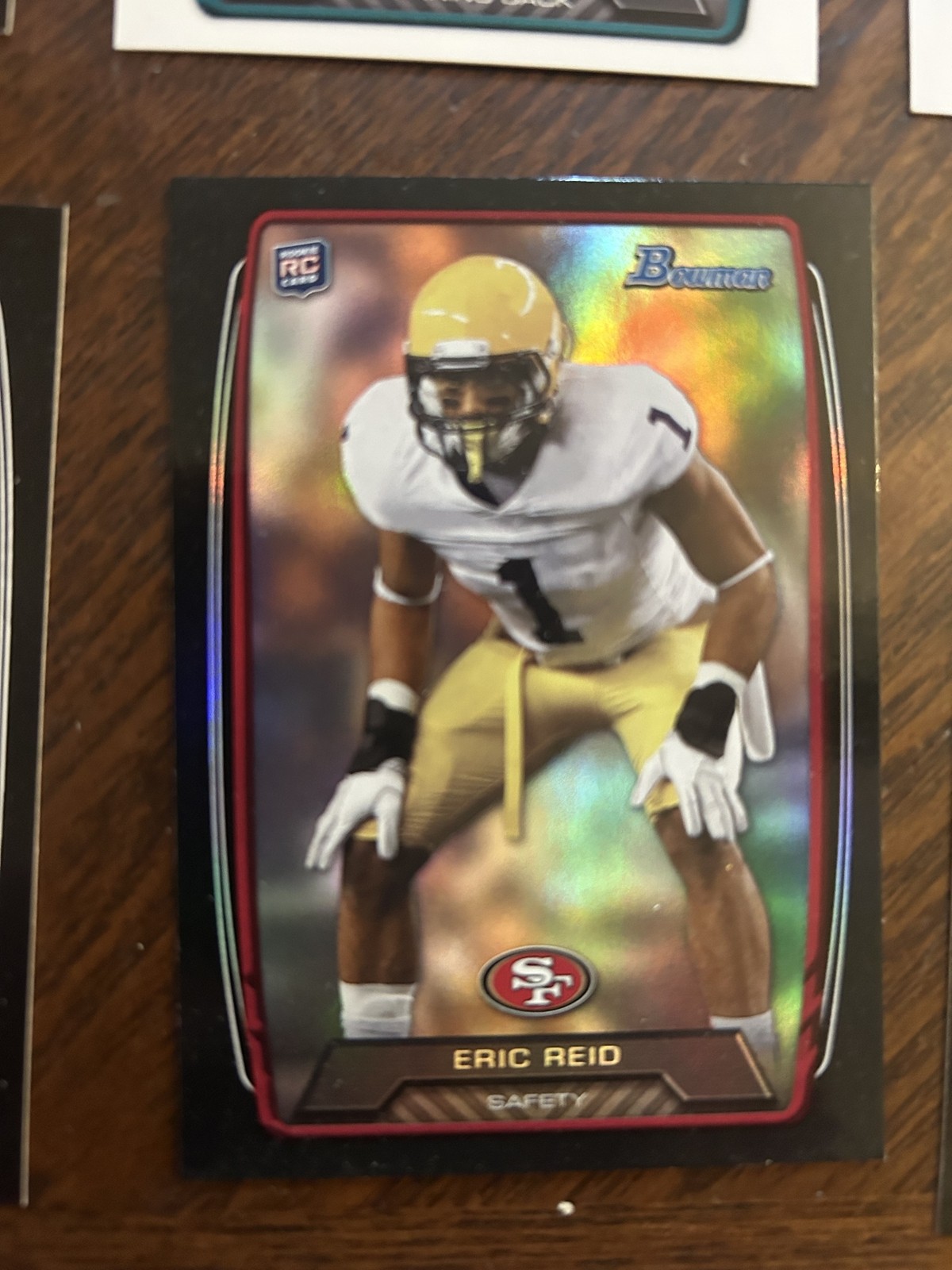 2013 Bowman #159 Eric Reid black foil rainbow very good