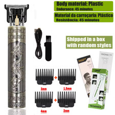 Cordless Beard Hair Trimmer Men Rechargeable Electric Grooming Kit USB Charger